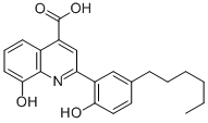 CAS 登录号：55066-81-4， 2-(2-羟基-5-N-己基苯基)-8-喹啉醇-4-羧酸