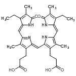 CAS#: 551-33-7, 3-[(2Z)-2-[[3-(2-Carboxyethyl)-5-[(Z)-(3-Ethyl-4-Methyl-5-Oxo-Pyrrol-2-Ylidene)Methyl]-4-Methyl-1H-Pyrrol-2-Yl]Methylene]-5-[(Z)-(3-Ethyl-4-Methyl-5-Oxo-Pyrrol-2-Ylidene)Methyl]-4-Methyl-Pyrrol-3-Yl]Propanoic Acid