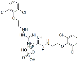 CAS 登录号：551-48-4， 二[3-[2-(2,6-二氯苯氧基)乙基]氨基胍]硫酸盐