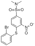 CAS#: 5510-58-7, 4-[(2-Bromophenyl)-Thio]-N,N'-Dimethyl-3-Nitro-Benzenesulfonamide
