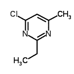 CAS 登录号：55108-54-8， 4-氯-2-乙基-6-甲基嘧啶