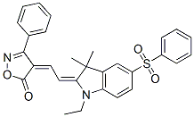 CAS 登录号：55203-76-4， 4-[[1-乙基-1,3-二氢-3,3-二甲基-5-(苯基磺酰基)-2H-吲哚-2-亚基]亚乙基]-3-苯基-4H-异恶唑-5-酮