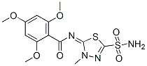 CAS#: 55217-92-0, N-(4,5-Dihydro-4-Methyl-2-Sulfamoyl-1,3,4-Thiadiazol-5-Ylidene)-2,4,6-Trimethoxybenzamide
