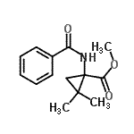 CAS 登录号：552337-17-4， 甲基1-(苯甲酰基氨基)-2,2-二甲基环丙烷羧酸酯