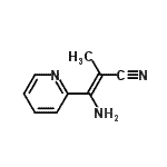 CAS 登录号：55330-49-9， (2Z)-3-氨基-2-甲基-3-(2-吡啶基)丙烯腈