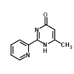 CAS 登录号：55417-80-6， 6-甲基-2-(2-吡啶基)-4(1H)-嘧啶酮