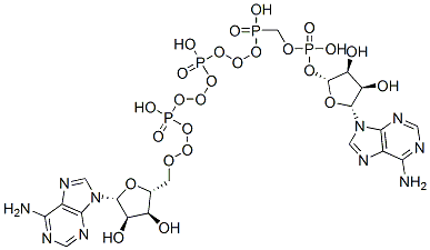 CAS 登录号：5542-28-9， [[[[(2R,3S,4R,5R)-5-(6-氨基嘌呤-9-基)-3,4-二羟基四氢呋喃-2-基]甲氧基-羟基磷酰]氧基-羟基磷酰]氧基-羟基磷酰][(2R,3S,4R,5R)-5-(6-氨基嘌呤-9-基)-3,4-二羟基四氢呋喃-2-基]甲基磷酸氢酯
