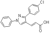 CAS 登录号：55432-14-9， 3-[3-(4-氯-苯基)-1-苯基-1H-吡唑-4-基]-丙烯酸