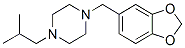 CAS 登录号：55436-38-9， 4-[(1,3-苯并二氧戊环-5-基)甲基]-1-异丁基哌嗪