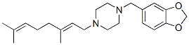 CAS#: 55436-44-7, 1-[(2E)-3,7-Dimethyl-2,6-Octadienyl]-4-[(1,3-Benzodioxol-5-Yl)Methyl]Piperazine
