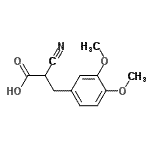 CAS 登录号：55502-61-9， 2-氰基-3-(3,4-二甲氧基苯基)丙酸