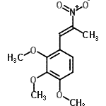 CAS 登录号：5556-77-4， 1,2,3-三甲氧基-4-[(1E)-2-硝基-1-丙烯-1-基]苯