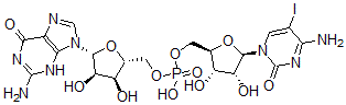 CAS 登录号：55628-64-3， 5-碘胞苷酰-(3'-5')-鸟苷