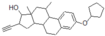CAS#: 55648-36-7, (17R)-3-Cyclopentyloxy-11beta-Methyl-19-Norpregna-1,3,5(10)-Trien-20-Yn-17-Ol