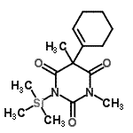 CAS#: 55649-44-0, 5-(1-Cyclohexen-1-Yl)-1,5-Dimethyl-3-(Trimethylsilyl)-2,4,6(1H,3H,5H)-Pyrimidinetrione