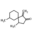 CAS 登录号：557785-34-9， 4,7-二甲基-1-亚甲基螺[4.5]癸烷-2-酮