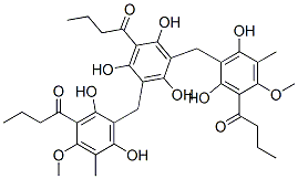 CAS 登录号：55785-59-6， 1-[3,5-二[(3-丁酰基-2,6-二羟基-4-甲氧基-5-甲基-苯基)甲基]-2,4,6-三羟基-苯基]丁烷-1-酮