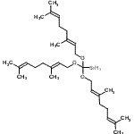 CAS#: 55823-85-3, (Tris{[(2E)-3,7-Dimethyl-2,6-Octadien-1-Yl]Oxy}Methyl)Silane