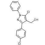 CAS 登录号：55828-93-8， [5-氯-3-(4-氯苯基)-1-苯基-1H-吡唑-4-基]甲醇
