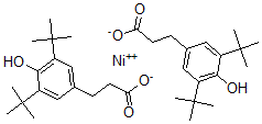 CAS 登录号：55868-93-4， 二[3,5-二(1,1-二甲基乙基)-4-羟基苯丙酸]镍(II)盐