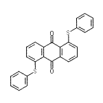 CAS 登录号：55879-96-4， 1,5-二(苯基硫基)-9,10-蒽醌
