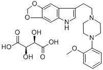 CAS#: 5591-43-5, 7-[2-[4-(2-Methoxyphenyl)-1-Piperazinyl]Ethyl]-5H-1,3-Dioxolo[4, 5-F]Indole Tartrate
