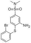 CAS 登录号：5592-64-3， 3-氨基-4-[(溴苯基)硫代]-N,N,二甲基-苯磺酰胺