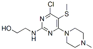 CAS#: 55921-70-5, 4-Chloro-2-(2-Hydroxyethylamino)-6-(4-Methylpiperazino)-5-(Methylthio)Pyrimidine