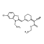CAS#: 55952-71-1, Ethyl (2Z)-{3-[(Z)-(5-Chloro-3-Ethyl-1,3-Benzothiazol-2(3H)-Ylidene)Methyl]-2-Cyclohexen-1-Ylidene}(Cyano)Acetate