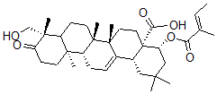 CAS#: 561-47-7, 24-Hydroxy-22beta-[[(Z)-2-Methyl-1-Oxo-2-Butenyl]Oxy]-3-Oxo-Olean-12-En-28-Oic Acid