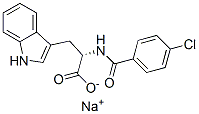 CAS 登录号：56116-64-4， N-(4-氯苯甲酰基)-L-色氨酸钠