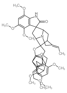 CAS#: 56197-32-1, (2R,19'E)-18'-Demethoxy-2-Deoxo-17,17'-Dideoxy-2,16':2,17-Bisoxy-1,17'-Bi(Gardneramine Oxindole)