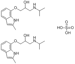 CAS#: 56396-94-2, Bis[4-[2-Hydroxy-3-(Isopropylamino)Propoxy]-2-Methyl-1H-Indole] Sulphate