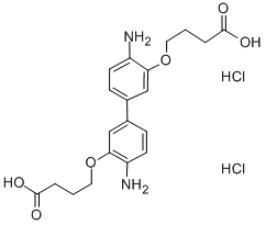 CAS 登录号：56455-90-4， gamma,gamma'-(4,4'-二氨基-3,3'-联苯亚基二氧基)二丁酸二盐酸盐