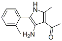 CAS 登录号：56463-76-4， 1-[4-氨基-2-甲基-5-(2-甲基苯基)-1H-吡咯-3-基]乙酮