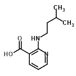 CAS 登录号：565448-78-4， 2-[(3-甲基丁基)氨基]烟酸