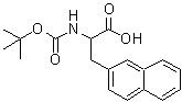 CAS 登录号：56583-58-5， 2-[(叔丁氧羰基)氨基]-3-萘-2-基丙酸