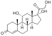 CAS 登录号：566-35-8， 11-alpha-氢化可的松