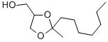 CAS 登录号：5660-50-4， 2-庚基-2-甲基-1,3-二氧戊环-4-甲醇