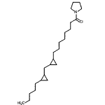 CAS#: 56600-06-7, 8-{2-[(2-Pentylcyclopropyl)Methyl]Cyclopropyl}-1-(1-Pyrrolidinyl)-1-Octanone