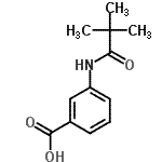 CAS#: 56619-96-6, 3-[(2,2-Dimethylpropanoyl)Amino]Benzoic Acid