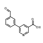 CAS 登录号：566198-34-3， 5-(3-甲酰基苯基)烟酸