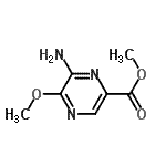 CAS 登录号：566205-86-5， 甲基6-氨基-5-甲氧基-2-吡嗪羧酸酯