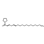 CAS#: 56666-48-9, 1-(1-Pyrrolidinyl)-2,5-Octadecadien-1-One