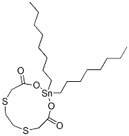 CAS 登录号：56875-68-4， 2,2-二辛基-1,3-二氧杂-6,9-二硫杂-2-锡代环十一烷-4,11-二酮