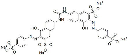 CAS#: 56878-33-2, Tetrasodium 7,7'-(Carbonyldiimino)Bis[4-Hydroxy-3-[(4-Sulphonatophenyl)Azo]Naphthalene-2-Sulphonate]