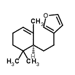 CAS 登录号：56881-44-8， 3-{2-[(1S)-2,6,6-三甲基-2-环己烯-1-基]乙基}呋喃