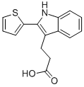 CAS#: 5691-03-2, 3-(2-Thien-2-Yl-1H-Indol-3-Yl)Propanoic Acid