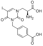 CAS 登录号：569371-10-4， (aS)-alpha-氨基-3-[(4-羧基苯基)甲基]-3,4-二氢-5-碘-2,4-二氧代-1(2H)-嘧啶丙酸