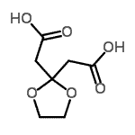 CAS#: 5694-91-7, 2,2'-(1,3-Dioxolane-2,2-Diyl)Diacetic Acid